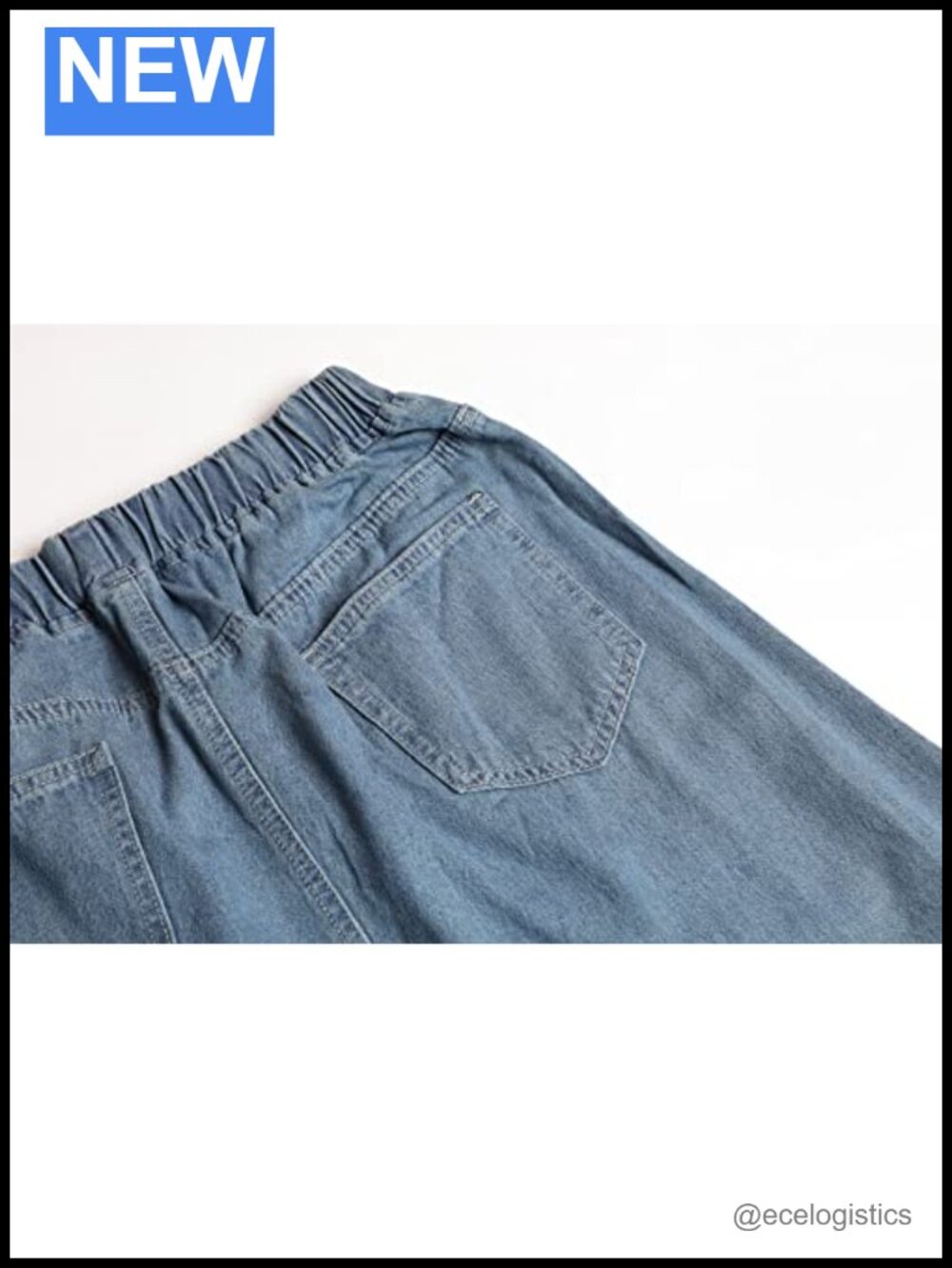 Retro High Waist Frayed A-Line Maxi Denim Skirt with Pockets - Picture 2 of 6